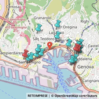 Mappa SS 1, 16126 Genova GE (1.025)