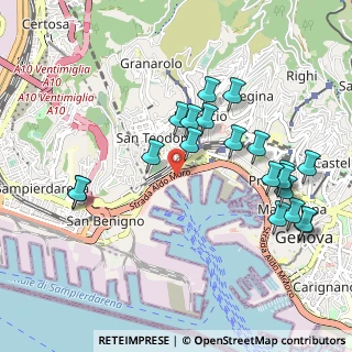 Mappa SS 1, 16126 Genova GE (1.071)