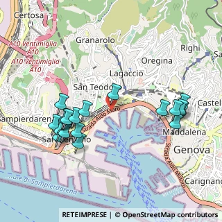 Mappa SS 1, 16126 Genova GE (1.07)