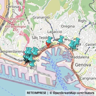 Mappa SS 1, 16126 Genova GE (1.0465)