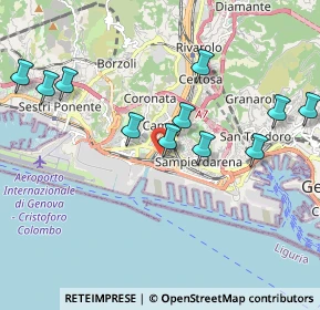 Mappa Via Paolo Mantovani, 16100 Genova GE, Italia (2.25667)