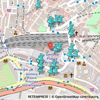 Mappa Piazza Acquaverde, 16121 Genova GE, Italia (0.09474)
