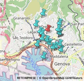 Mappa Genova Piazza Principe, 16134 Genova GE, Italia (0.6355)
