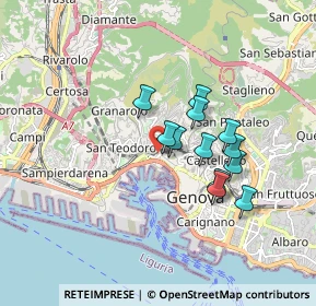 Mappa Genova Piazza Principe, 16134 Genova GE, Italia (1.37833)