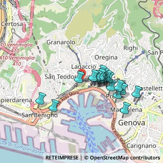 Mappa Via Pagano Doria, 16126 Genova GE, Italia (0.7495)