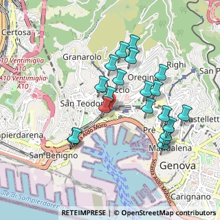 Mappa Via Pagano Doria, 16126 Genova GE, Italia (0.8935)