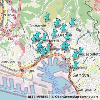 Mappa Via Pagano Doria, 16126 Genova GE, Italia (0.8045)