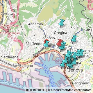 Mappa Via Pagano Doria, 16126 Genova GE, Italia (1.1945)