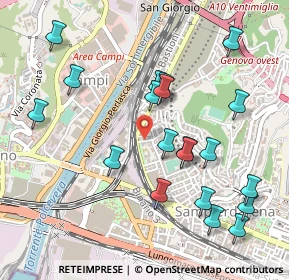 Mappa Via Battista Agnese, 16151 Genova GE, Italia (0.542)