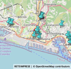 Mappa Via Paolo Reti, 16151 Genova GE, Italia (2.602)
