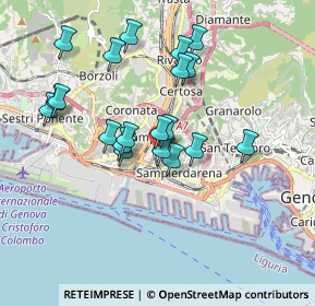 Mappa Via Paolo Reti, 16151 Genova GE, Italia (1.6645)