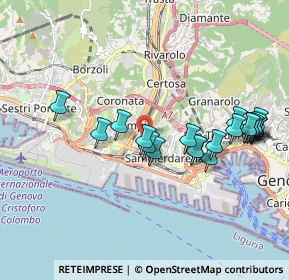 Mappa Via Paolo Reti, 16151 Genova GE, Italia (1.9495)