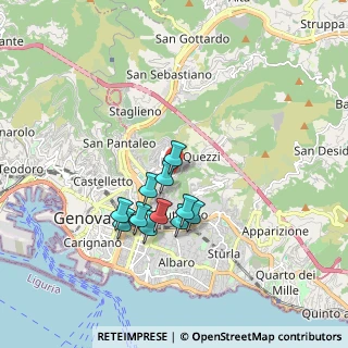 Mappa Via Francesco Pastonchi, 16144 Genova GE, Italia (1.45545)