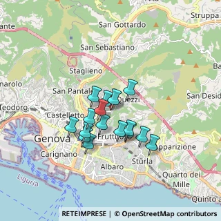 Mappa Via Francesco Pastonchi, 16144 Genova GE, Italia (1.29875)