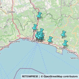 Mappa Via Francesco Pastonchi, 16144 Genova GE, Italia (7.77083)