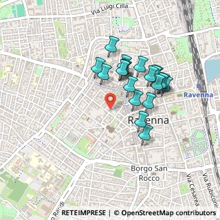 Mappa Piazza John Fitzgerald Kennedy, 48121 Ravenna RA, Italia (0.3895)