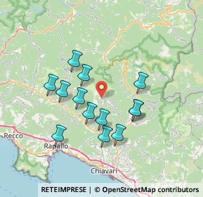 Mappa Via Costa Calderaia, 16040 Orero GE, Italia (6.33692)