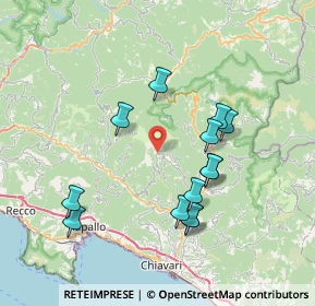 Mappa Via Costa Calderaia, 16040 Orero GE, Italia (7.25231)