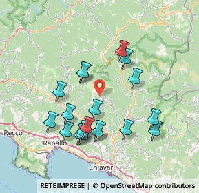 Mappa Via Costa Calderaia, 16040 Orero GE, Italia (7.21789)