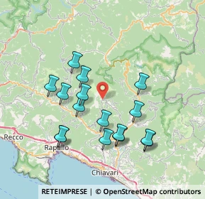 Mappa Via Costa Calderaia, 16040 Orero GE, Italia (7.12375)