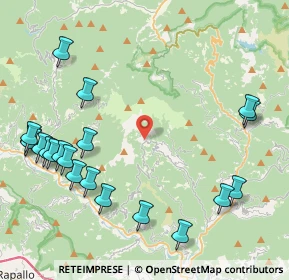 Mappa Via Costa Calderaia, 16040 Orero GE, Italia (5.448)