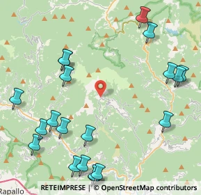 Mappa Via Costa Calderaia, 16040 Orero GE, Italia (5.632)