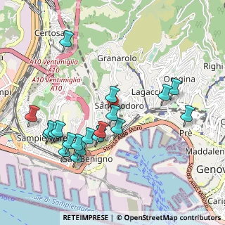 Mappa Via Federico Alizeri, 16126 Genova GE, Italia (1.081)
