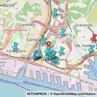 Mappa 16151 Genova GE, Italia (0.87316)