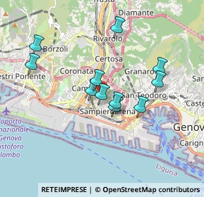Mappa 16151 Genova GE, Italia (1.55455)