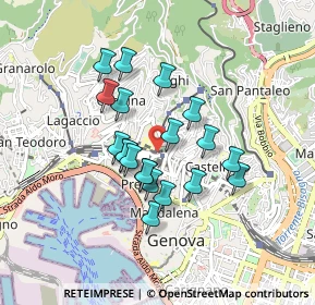 Mappa Salita San Nicolò, 16125 Genova GE, Italia (0.702)