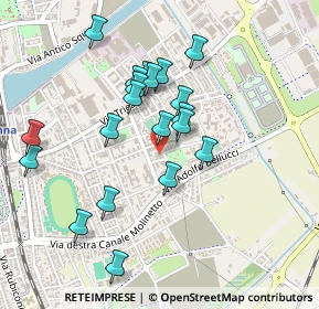 Mappa Via Lissa, 48122 Ravenna RA, Italia (0.438)