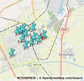 Mappa Via Lissa, 48122 Ravenna RA, Italia (1.6375)