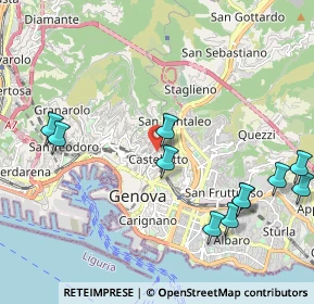 Mappa Via Federico Delpino, 16122 Genova GE, Italia (2.49)