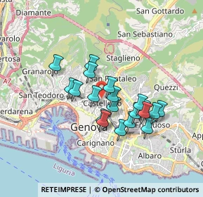 Mappa Via Federico Delpino, 16122 Genova GE, Italia (1.3995)