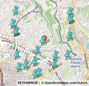 Mappa Via Federico Delpino, 16122 Genova GE, Italia (0.654)