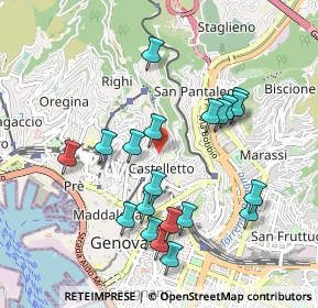 Mappa Via Federico Delpino, 16122 Genova GE, Italia (0.966)