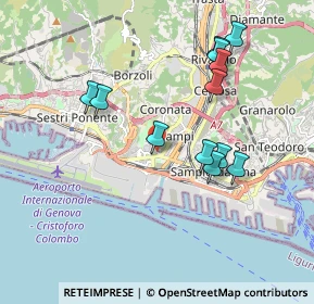 Mappa Via Domenico Baffigo, 16152 Genova GE, Italia (1.86167)