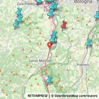Mappa Via del Chiù, 40037 Sasso Marconi BO, Italia (6.499)