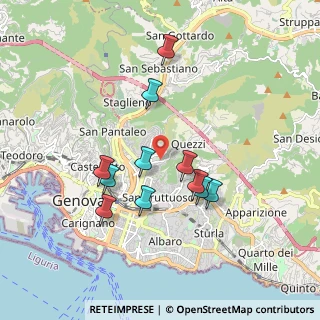 Mappa Via Fereggiano, 16144 Genova GE, Italia (1.65636)