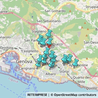 Mappa Via Fereggiano, 16144 Genova GE, Italia (1.43579)