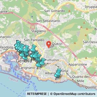 Mappa Via Fereggiano, 16144 Genova GE, Italia (2.3665)