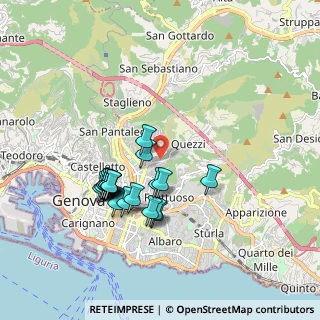Mappa Via Fereggiano, 16144 Genova GE, Italia (1.6815)