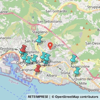 Mappa Via Fereggiano, 16144 Genova GE, Italia (2.11917)