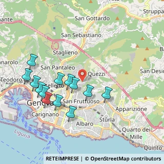 Mappa Via Fereggiano, 16144 Genova GE, Italia (2.01538)