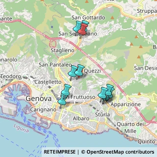 Mappa Via Fereggiano, 16144 Genova GE, Italia (1.72667)