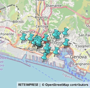 Mappa Salita Superiore Salvador Rosa, 16149 Genova GE, Italia (1.12263)