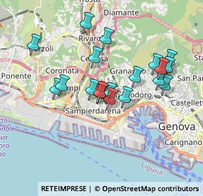 Mappa Salita Superiore Salvador Rosa, 16149 Genova GE, Italia (1.61368)