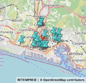 Mappa Salita Superiore Salvador Rosa, 16149 Genova GE, Italia (1.04529)