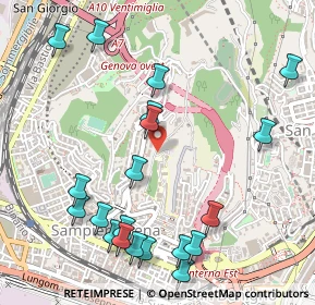 Mappa Salita Superiore Salvador Rosa, 16149 Genova GE, Italia (0.6265)