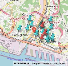 Mappa Via Raffaele Pieragostini, 16100 Genova GE, Italia (0.681)